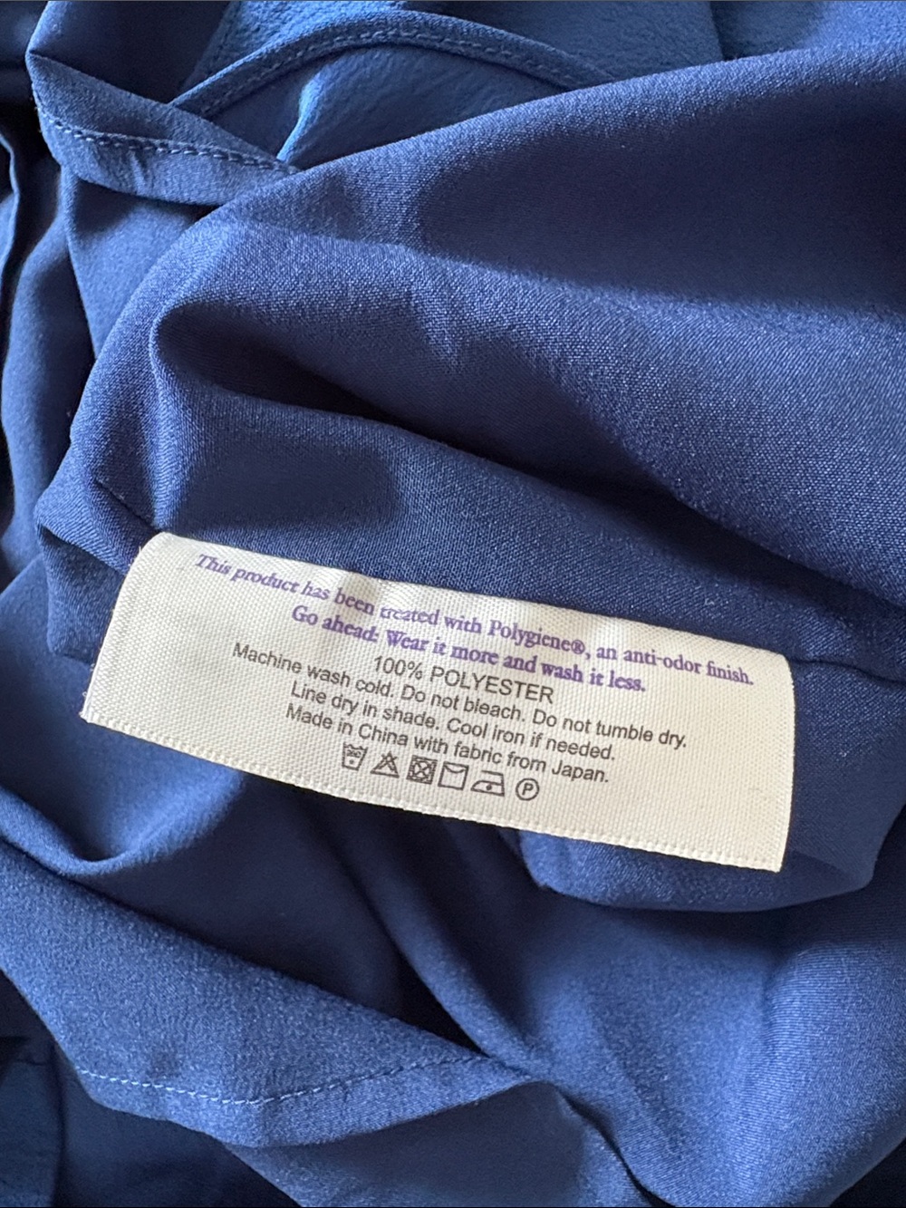 MM Lafleur Cowl Neck Long Sleeve Blouse in Royal Blue - Size 1X - Picture 6 of 6